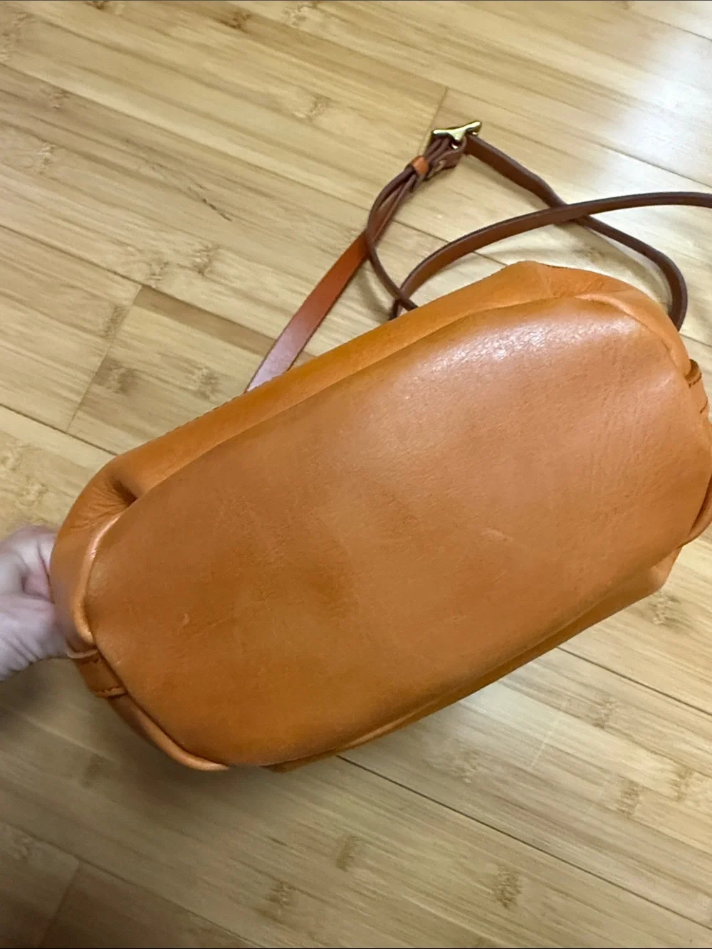Old Trend leather modern vintage structured crossbody sprout land mini - Picture 3 of 7